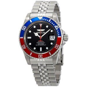 NWT Authentic Invicta Pro Diver Automatic Pepsi Bezel Black Dial Men's Watch